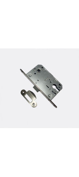 Замок межкомнатный под цилиндр пластиковый язычек 410С-1 PVC SN Матовый никель