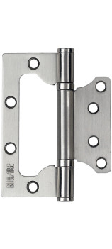 Петля накладная без врезки BUSSARE B020-U 100X75X2.5-2BB-1SC Хром матовый