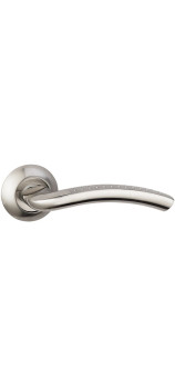 Дверная ручка BUSSARE PRATICO A-09-10 CHROME/S.CHROME Хром/хром матовый