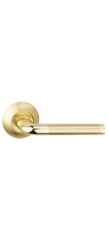 Дверная ручка BUSSARE LINDO A-34-10 GOLD/S.GOLD золото / золото матовое