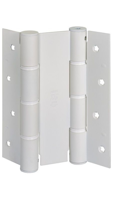 Дверная петля пружинная ALDEGHI CODE 87 BO 155-30 двусторонняя 155x30 (белый)