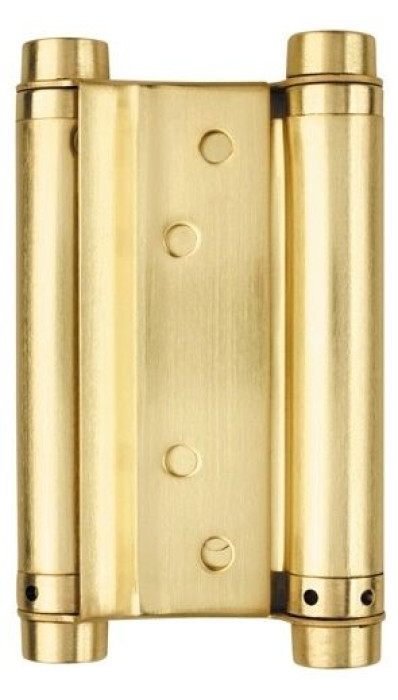 Петля пружинная двусторонняя DAS SS 201-5 (125*86*1.5) SG Матовое золото