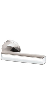 Дверная ручка ARMADILLO URBAN CUBE URB3 SN/White-19 матовый никель / белый