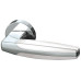 Дверная ручка ARMADILLO URBAN ARC URB2 CP/CP/White-14 хром / хром / белый