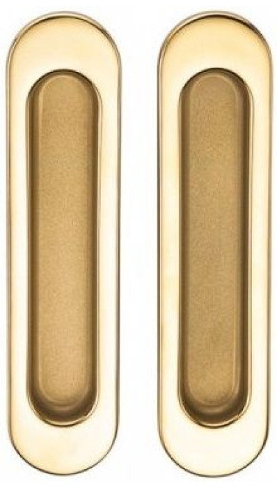 Ручка для раздвижных дверей SILLUR A-K05-V0 P.GOLD/S.GOLD золото