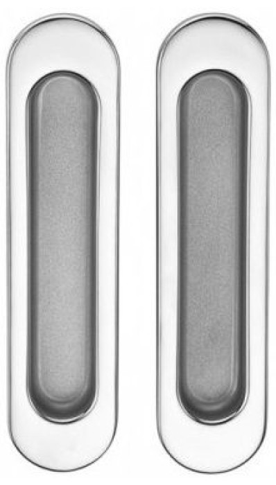 Ручка для раздвижных дверей SILLUR A-K05-V0 P.CHROME/S.CHROME хром
