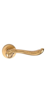 Ручка дверная на круглой накладке ARCHIE ACANTO S. GOLD (20G) Матовое золото