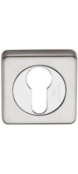 Накладка квадратная под евроцилиндр SILLUR CL-C S.CHROME матовый хром