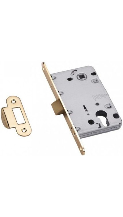 Защелка c пластиковым язычок под цилиндр ARCHIE LP 5112CL B латунь