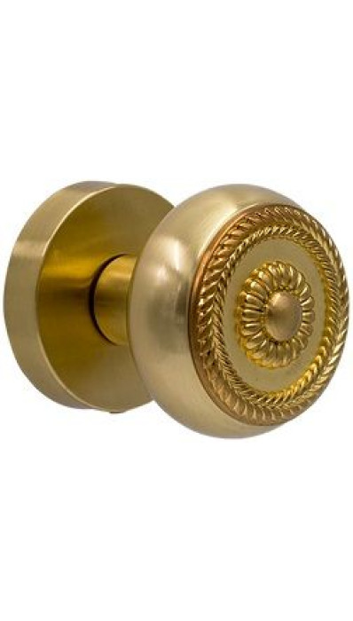 Дверная ручка-кноб PIRUETTE SIRIUS L149 MATTE BRASS матовая латунь