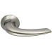 Ручка дверная фалевая на круглой накладке SILLUR 120 S.CHROME/P.CHROME матовый хром / хром