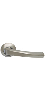 Ручка дверная фалевая на круглой накладке SILLUR 109 S.CHROME матовый хром