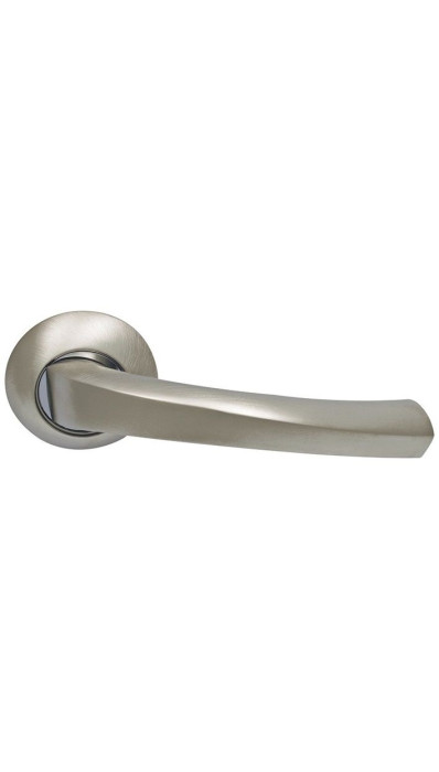 Ручка дверная фалевая на круглой накладке SILLUR 109 S.CHROME матовый хром