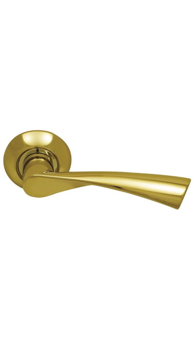 Ручка дверная фалевая на круглой накладке SILLUR X11 P.GOLD золото