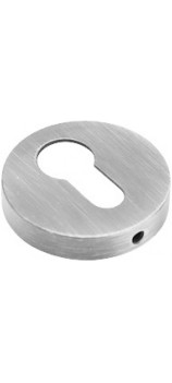Дверная накладка под цилиндр PIRUETTE ET L14 MATTE CHROME матовый хром
