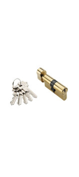 Цилиндр ключ-ключ ADDEN BAU CYL 5-60 KEY GOLD Золото