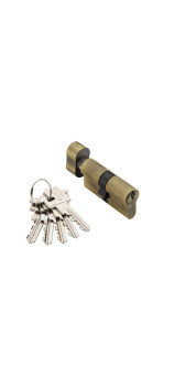 Цилиндр ключ-ключ ADDEN BAU CYL 5-60 KEY BRONZE Бронза