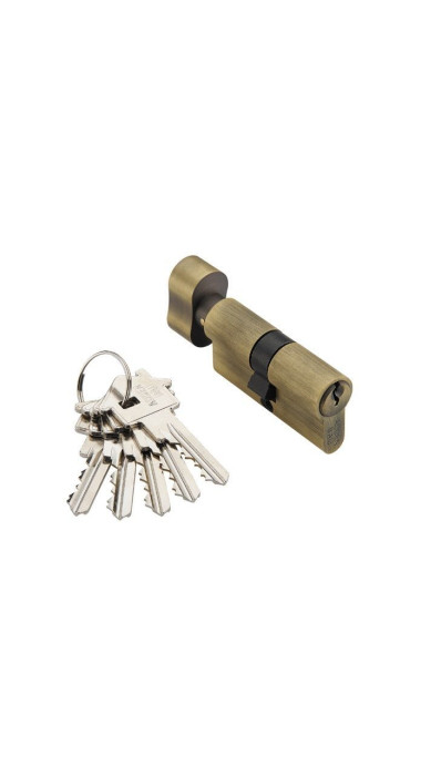 Цилиндр ключ-ключ ADDEN BAU CYL 5-60 KEY BRONZE Бронза