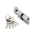 Цилиндр ключ-завёртка ADDEN BAU CYL 5-60 KNOB CHROME Хром