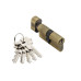 Цилиндр ключ-завёртка ADDEN BAU CYL 5-60 KNOB BRONZE Бронза