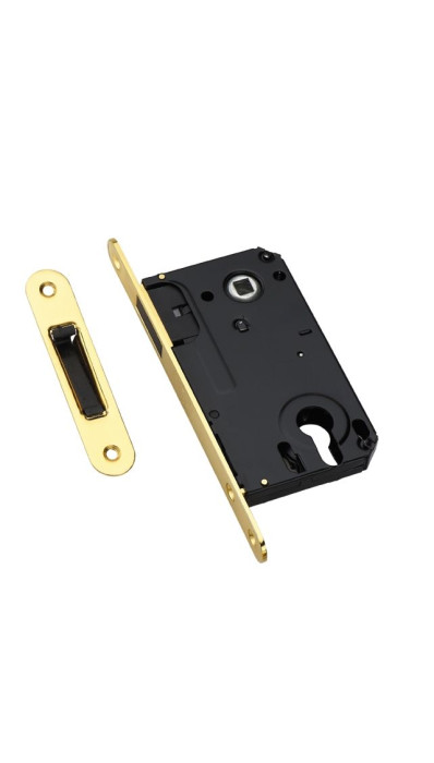 Защёлка межкомнатная под цилиндр магнитная ADDEN BAU KEY MAG 5085 GOLD Золото