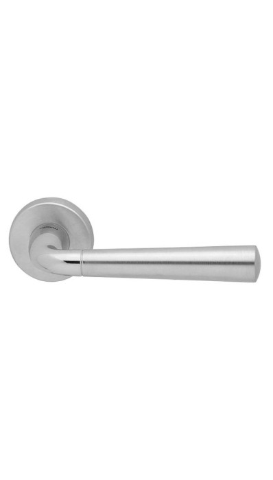 Ручка дверная на круглой розетке MANDELLI S91 SPECIAL S91 26/26D хром/матовый хром