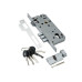 Замок врезной с цилиндром ADDEN BAU LOCK 4585 5-60B D CHROME Хром