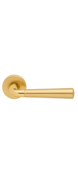 Ручка дверная на круглой розетке MANDELLI S91 SPECIAL S91 03/04 золото/матовое золото