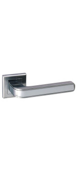 Дверная ручка на квадратной розетке ADDEN BAU PIEZA Q360 SATIN CHROME хром