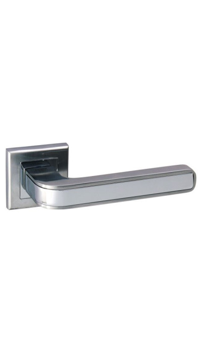 Дверная ручка на квадратной розетке ADDEN BAU PIEZA Q360 SATIN CHROME хром