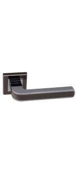 Дверная ручка на квадратной розетке ADDEN BAU PIEZA Q360 BLACK NICKEL / CHROME черный никель / хром