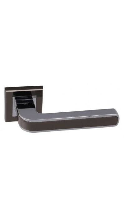 Дверная ручка на квадратной розетке ADDEN BAU PIEZA Q360 BLACK NICKEL / CHROME черный никель / хром