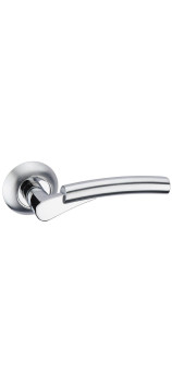 Дверная ручка на круглой розетке ADDEN BAU Solo A115 Chrome хром
