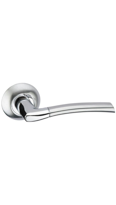 Дверная ручка на круглой розетке ADDEN BAU Slim A128 Chrome хром