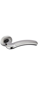 Дверная ручка на круглой розетке ADDEN BAU Twin A127-02 Chrome хром