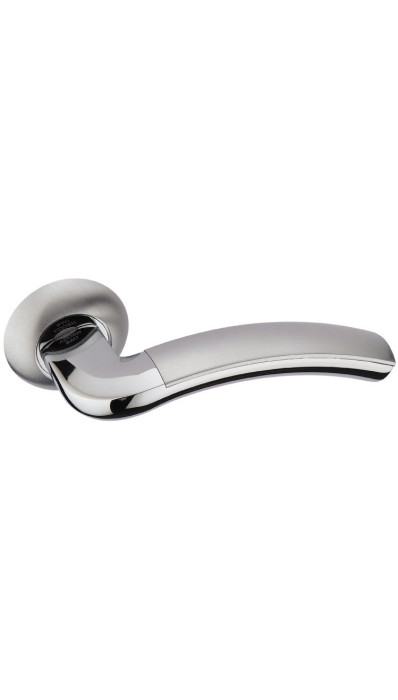 Дверная ручка на круглой розетке ADDEN BAU Twin A127-02 Chrome хром