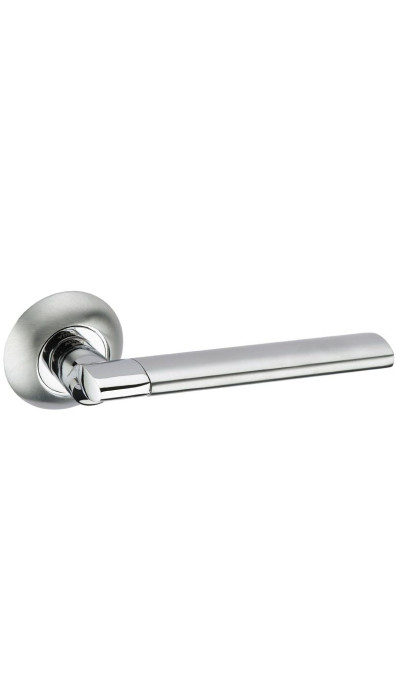 Дверная ручка на круглой розетке ADDEN BAU Line A142 Chrome хром