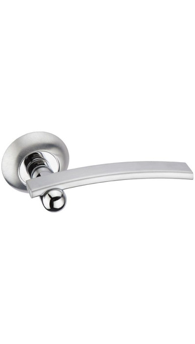 Дверная ручка на круглой розетке ADDEN BAU Grif A103 Chrome хром