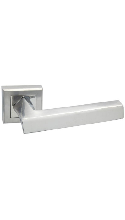 Дверная ручка на квадратной розетке ADDEN BAU Virata Q306 Satin chrome хром