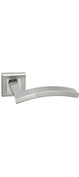 Дверная ручка на квадратной розетке ADDEN BAU Arco Q305 Satin chrome хром