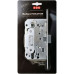 B01103.50.34.567 Замок межкомнатный (BOX) под цилиндр AGB MEDIANA EVOLUTION (мат. хром) + отв. пл.