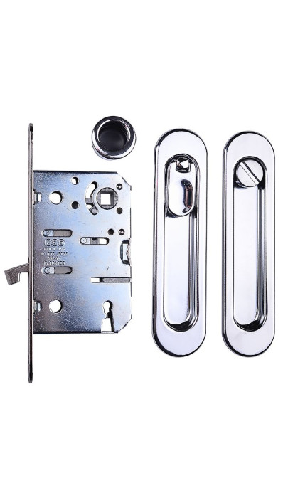 B03923.50.06 AGB комплект для раздвижных дверей KIT SCIVOLA под фиксатор (хром)