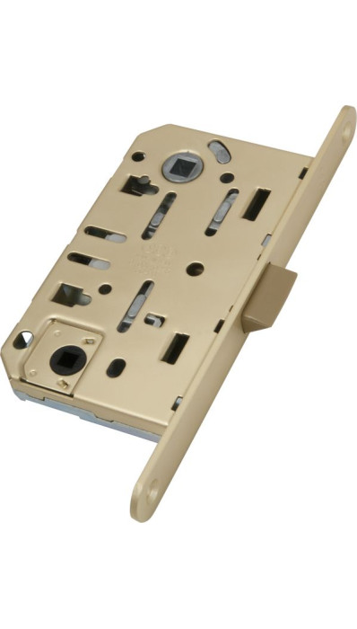 B01102.50.23 Замок межкомнатный (тех. упак.) WC AGB MEDIANA EVOLUTION (матовое золото)