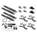 Раздвижная система K.Sistem SET-80 Telescopic+4 Soft телескопического открывания 2х дверей до 80 кг + профиль 3м
