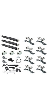 K.Sistem SET-80 Telescopic+3 Soft раздвижная система телескопического открывания 3х дверей до 80 кг + профиль 3м