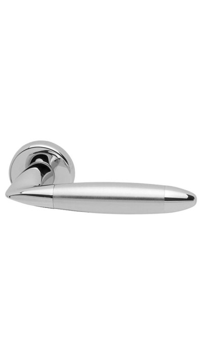 Ручка дверная на круглой розетке MANDELLI 461 TOTEM 26/26D хром/матовый хром