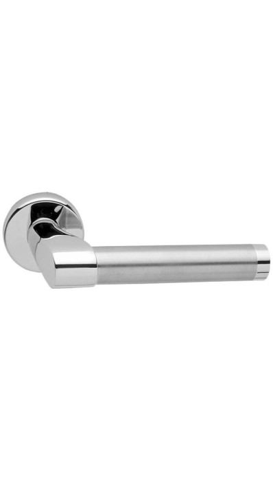Ручка дверная на круглой розетке MANDELLI 361 TUC 26/26D хром/матовый хром