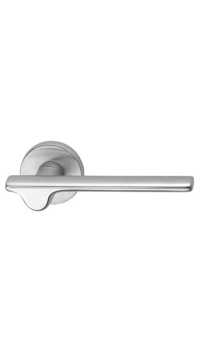 Ручка дверная на круглой розетке MANDELLI 3191 ARA 26D матовый хром/хром