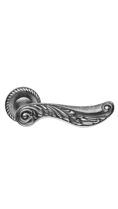 Ручка дверная на круглой розетке MANDELLI 1661 SIXTY 28 античный хром