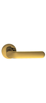 Ручка дверная на круглой розетке MANDELLI 1611 CALLAS 04 матовое золото